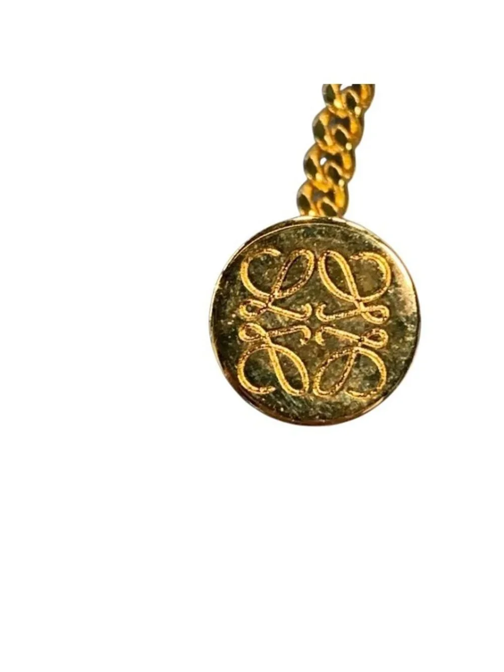 Loewe Personalization Necklace Gold Anagram Motif